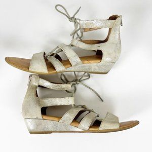 2/$20 Born Metallic Gladiator Sandals 8M
